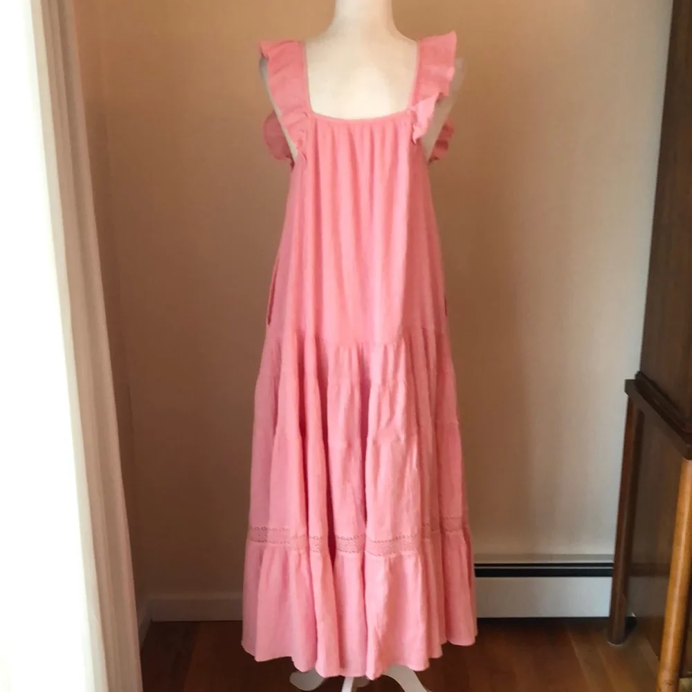 Free People Caught In Motion Maxi Dress Pink - Picture 10 of 15